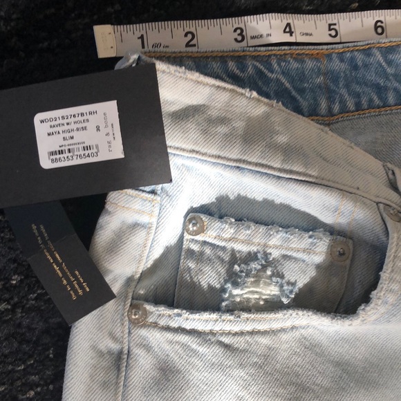 💥HP💥Rag & Bone (30) Maya HighRise Slim Distressed - Picture 5 of 16